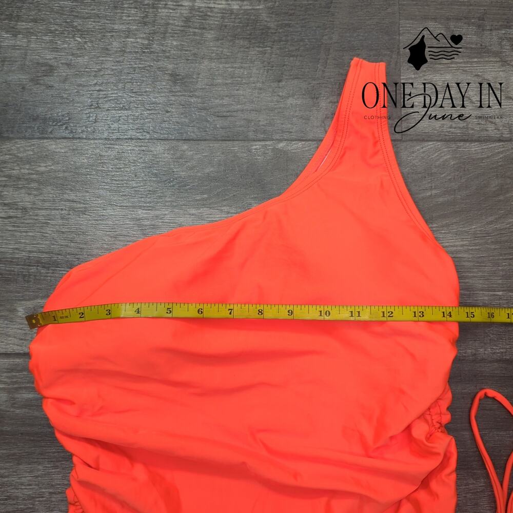 Adisputent One Shoulder Drawstring One Piece Swim… - image 2